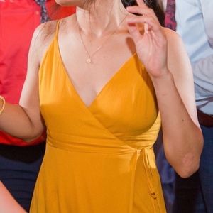 Long summer wrap dress